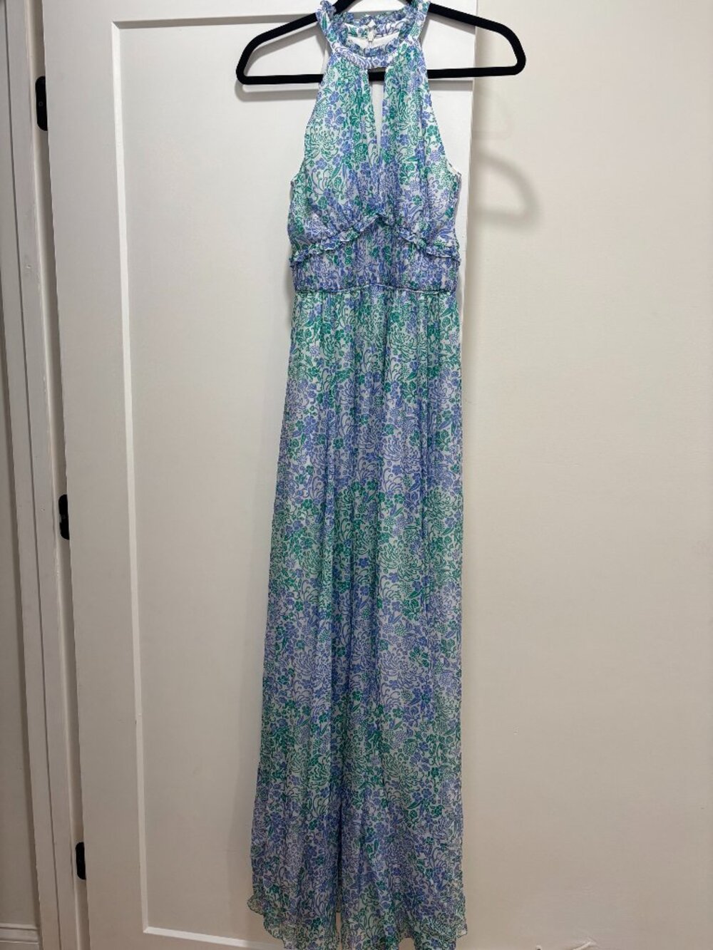 SHOSHANNA Esther Printed Silk Floral Maxi Dress